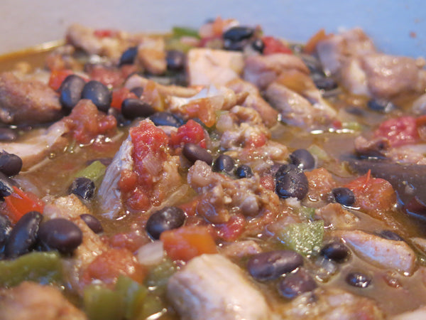 Spicy Black Bean and Chicken Stew