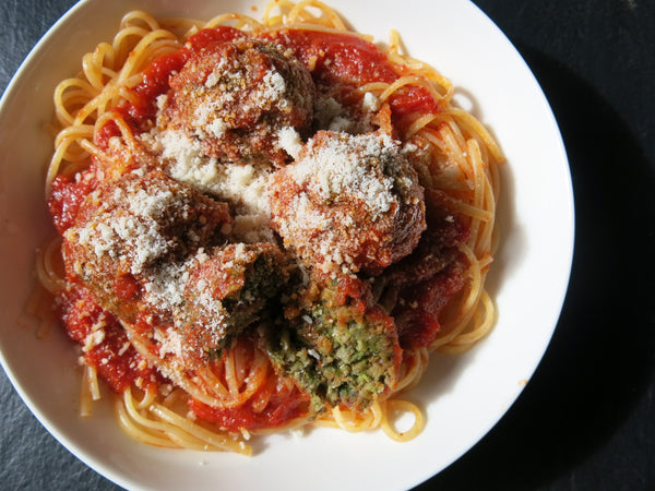 Spaghetti and Veggie Meatballs