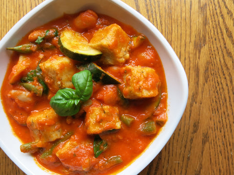 Vegetable Stew with Parmesan- Herb Polenta